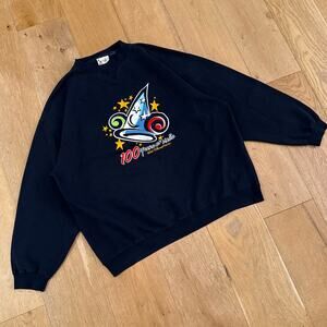 Y2K Disney 100 Years of Magic Embroidered Crewneck Sweatshirt – Adult XL